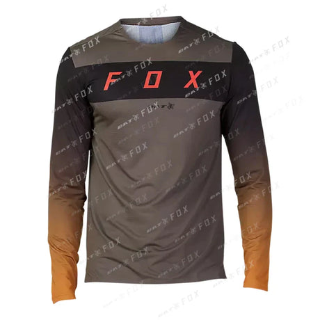 Men's Downhill jersey MTB BAT FOX Motorcycle Motocross T-Shirt Cycling Jersey Quick-Dry Mountain Bike clothing Maillot Ciclista