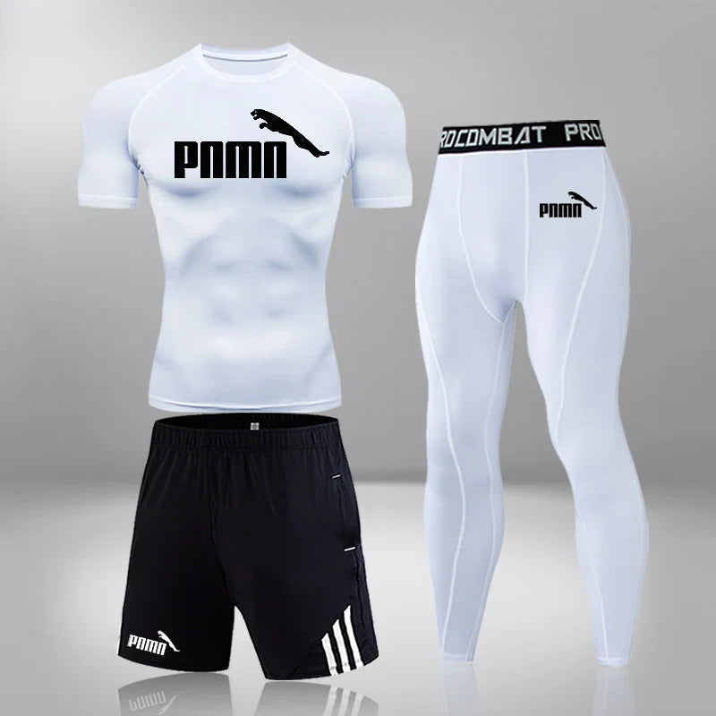 Men's Sportswear Compression Suits Training Clothing Set Training Jogging Sports Thermal Underwear Running Workout Gym Tights