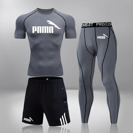 Men's Sportswear Compression Suits Training Clothing Set Training Jogging Sports Thermal Underwear Running Workout Gym Tights