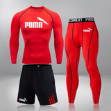 Men's Sportswear Compression Suits Training Clothing Set Training Jogging Sports Thermal Underwear Running Workout Gym Tights