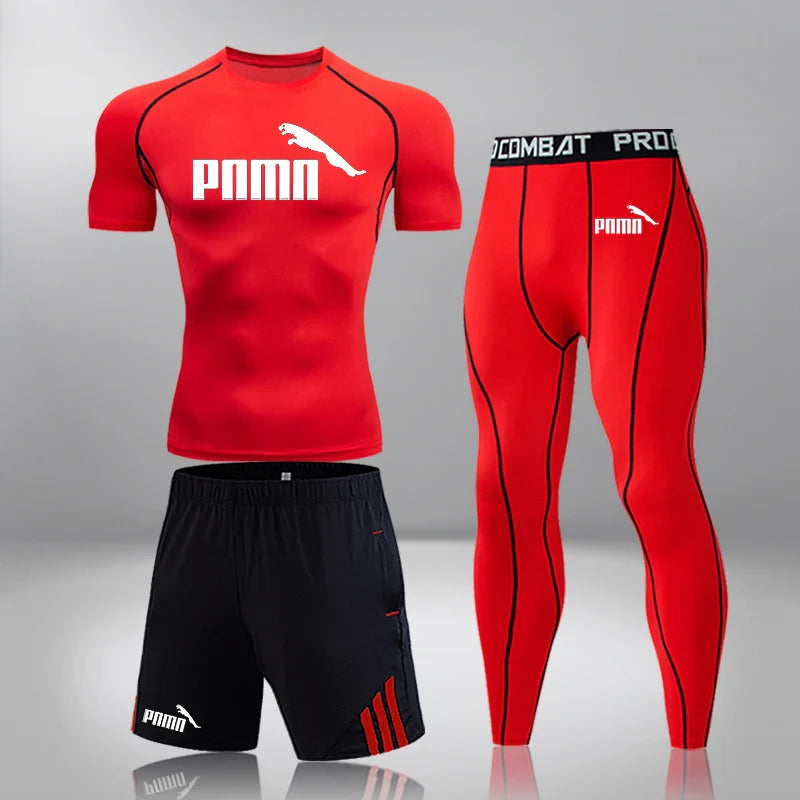 Men's Sportswear Compression Suits Training Clothing Set Training Jogging Sports Thermal Underwear Running Workout Gym Tights