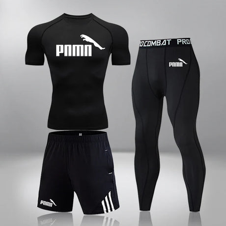 Men's Sportswear Compression Suits Training Clothing Set Training Jogging Sports Thermal Underwear Running Workout Gym Tights