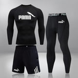 Men's Sportswear Compression Suits Training Clothing Set Training Jogging Sports Thermal Underwear Running Workout Gym Tights