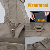 Men's Spring Fall Autumn Elastic Army Military Tactical Pants Camping Hiking Fishing Climbing Outdoor Trousers Quick Dry Sports
