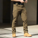 Men's Spring Fall Autumn Elastic Army Military Tactical Pants Camping Hiking Fishing Climbing Outdoor Trousers Quick Dry Sports