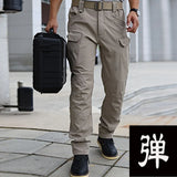 Men's Spring Fall Autumn Elastic Army Military Tactical Pants Camping Hiking Fishing Climbing Outdoor Trousers Quick Dry Sports