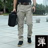 Men's Spring Fall Autumn Elastic Army Military Tactical Pants Camping Hiking Fishing Climbing Outdoor Trousers Quick Dry Sports