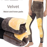 Men's Thermal Pants Stretch Leggings Alpaca Wool Winter Underwear Goods Cold Stretch Classic Plush Thick Cotton-padded Trousers