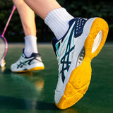 Men's and women's badminton shoes - sports support, flexibility, shock absorption and cushioning, grip table tennis shoes, volle