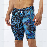 Mens Swim Trunks Lycra Pattern Beach Shorts Quick Dry Maritime Sports Swimming Pantalones Jammer Surfing Pants Safety Knickers