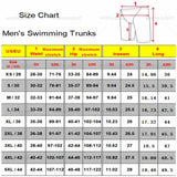 Mens Swim Trunks Lycra Pattern Beach Shorts Quick Dry Maritime Sports Swimming Pantalones Jammer Surfing Pants Safety Knickers