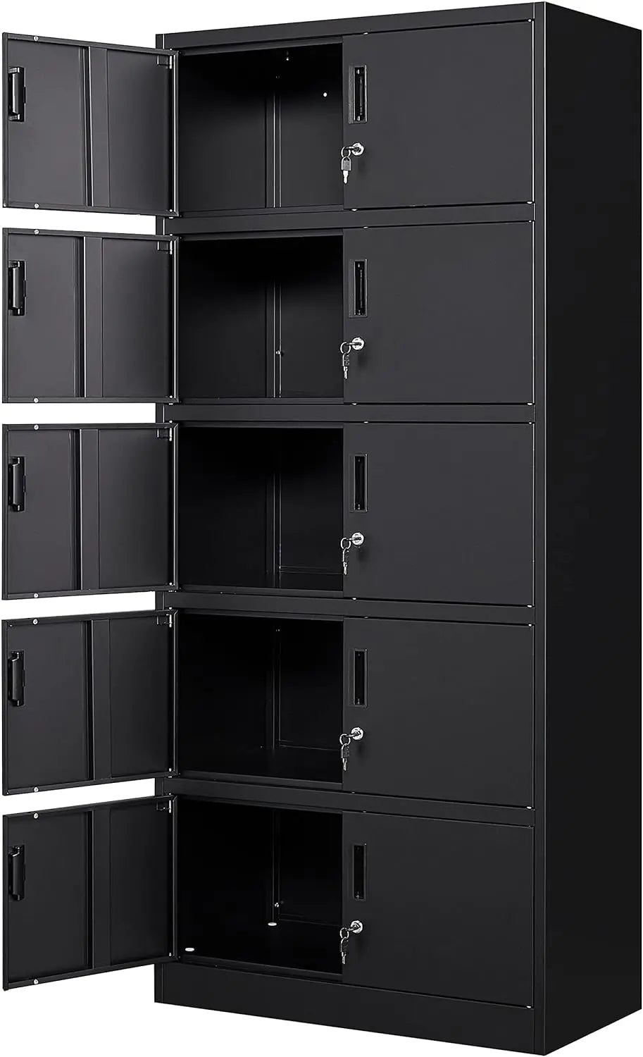 Metal Garage Storage Cabinet with Locking Doors and Adjustable Shelves, Steel Lockable File Cabinet,Locking Tool Cabinets