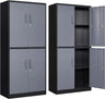 Metal Garage Storage Cabinet with Locking Doors and Adjustable Shelves, Steel Lockable File Cabinet,Locking Tool Cabinets