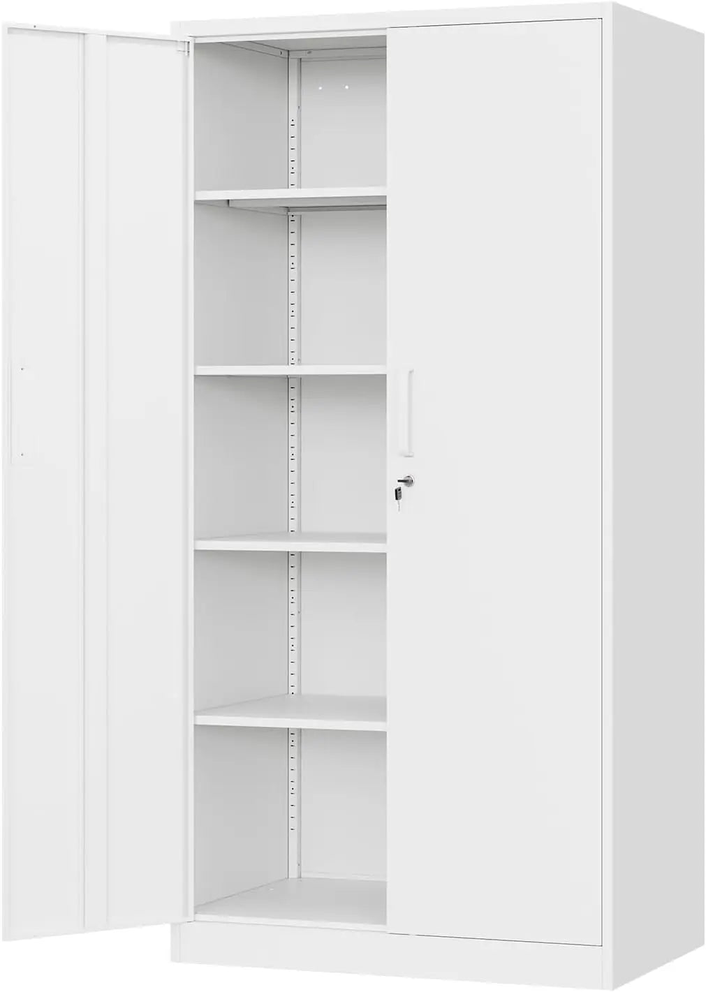 Metal Garage Storage Cabinet with Locking Doors and Adjustable Shelves, Steel Lockable File Cabinet,Locking Tool Cabinets