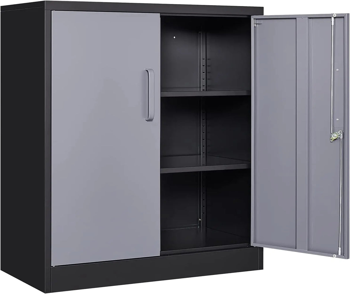 Metal Garage Storage Cabinet with Locking Doors and Adjustable Shelves, Steel Lockable File Cabinet,Locking Tool Cabinets