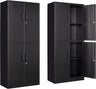 Metal Garage Storage Cabinet with Locking Doors and Adjustable Shelves, Steel Lockable File Cabinet,Locking Tool Cabinets