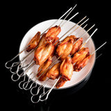 Metal Rotisserie Skewer Barbecue Meat Skewer Machine Oven Kebab Maker Grill Kabob Maker Machine BBQ Steel Roaster