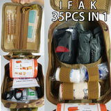 Military IFAK Trauma Survival  Kit First Aid Medical Pouch Emergency Survival Gear and Equipment with Molle Car Travel Hiking