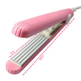 Mini Hair Curls Straightening Iron Portable Ceramic Corrugate Dry Wet Hair Styling Appliances Volume Hair Curler EU Dropship