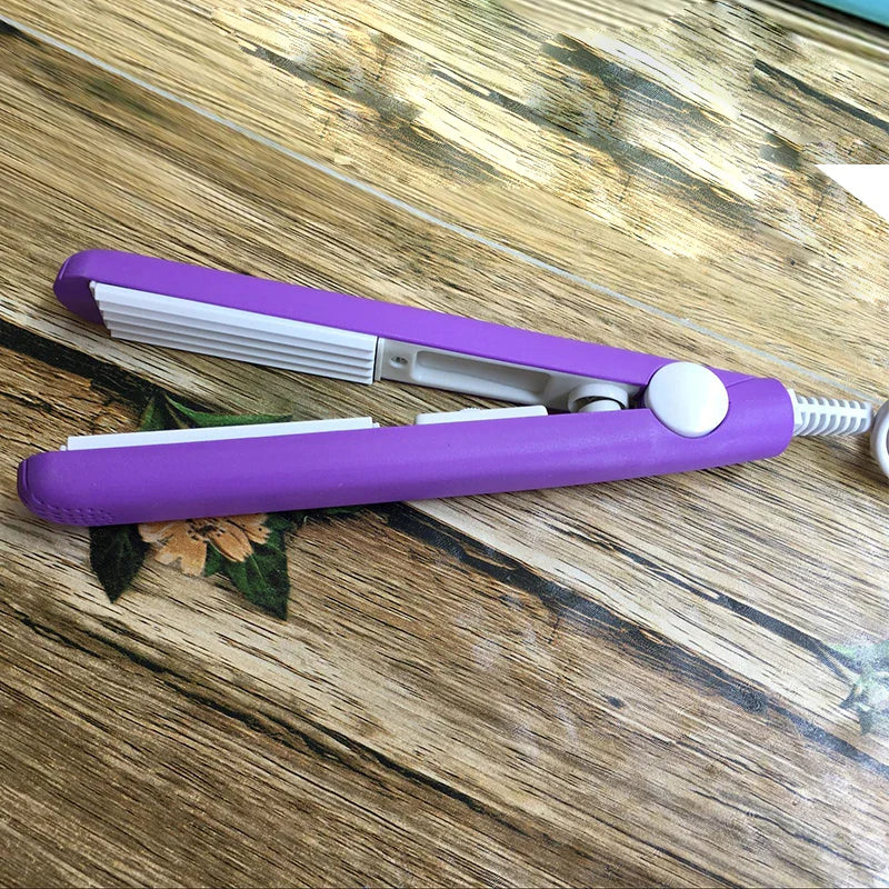 Mini Hair Curls Straightening Iron Portable Ceramic Corrugate Dry Wet Hair Styling Appliances Volume Hair Curler EU Dropship