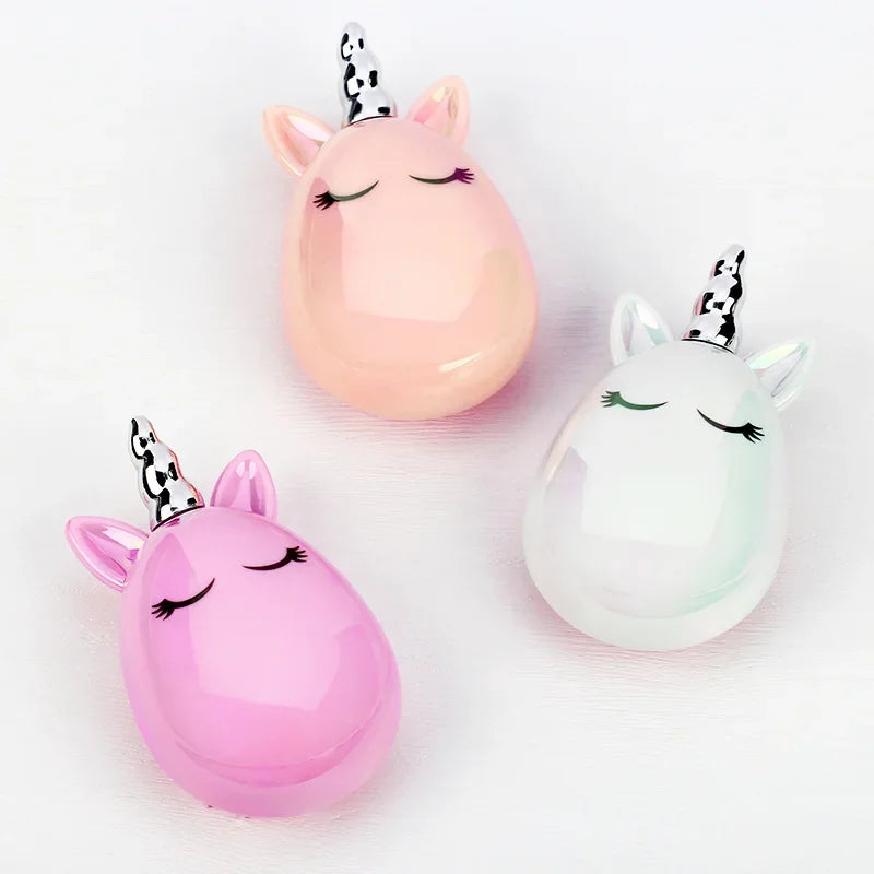 Mini Magic Hair Comb Detangling Hair Brush Cartoon Unicorn Shower TT Comb for Travel Professional Massage kids baby Hair Care