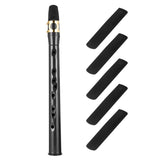 Mini Pocket Bb Saxophone Alto Mouthpiece ABS Sax with 5 Reeds Black Saxophone Set Woodwind Musical Instruments Accessories HOT