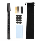 Mini Pocket Bb Saxophone Alto Mouthpiece ABS Sax with 5 Reeds Black Saxophone Set Woodwind Musical Instruments Accessories HOT