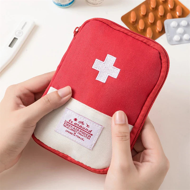 Mini Portable Medicine Survival Kit First Aid Bag Medical Emergency Kits Organizer Outdoor Travel Medicine Pill Storage Bag