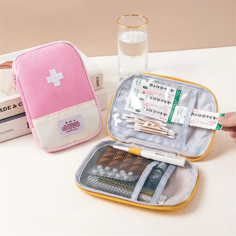 Mini Portable Medicine Survival Kit First Aid Bag Medical Emergency Kits Organizer Outdoor Travel Medicine Pill Storage Bag