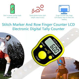 Mini Stitch Finger Counter Pedometer Rows Knitting Hands Display Accessories Light Digital Tool Distance High Markers Count Q3O1