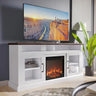 Modern 60 Inch Traditional TV Stand with 18 Inch Electric Fireplace & Media Center Console Table for TV up to 65 Inch