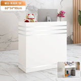 Modern Company Reception Desks Office Furniture Simple Cashier Counter Supermarket Bar Counter Reception Desks For Beauty Salon