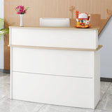 Modern Company Reception Desks Office Furniture Simple Cashier Counter Supermarket Bar Counter Reception Desks For Beauty Salon