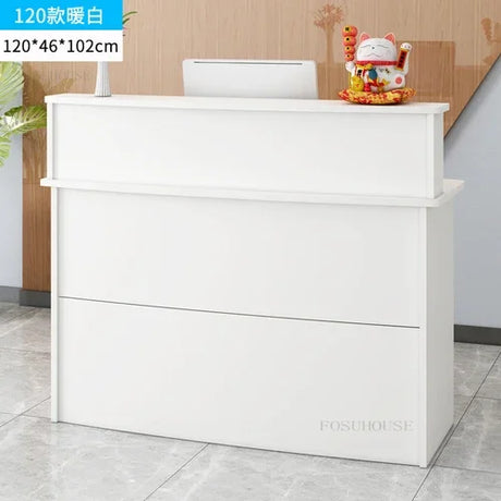 Modern Company Reception Desks Office Furniture Simple Cashier Counter Supermarket Bar Counter Reception Desks For Beauty Salon