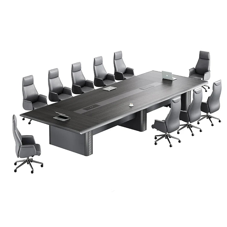 Modern Design Wood Style Packing Customized Board MFC Table And Chairs 10 Seater Meeting Conference Tables For Sale