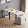 Modern Extendable Dining Table Rectangle Sideboard With Storage