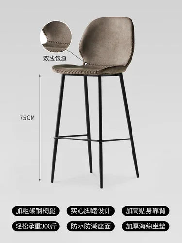 Modern Make Up Bar Stools Luxury Designer Reception Garden Saloon Bar Chair Gaming Patio Barber Sgabello Cucina Home Furniture