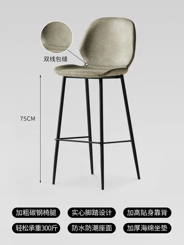 Modern Make Up Bar Stools Luxury Designer Reception Garden Saloon Bar Chair Gaming Patio Barber Sgabello Cucina Home Furniture