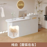 Modern Minimalist Reception Desks Clothing Store Beauty Shop Bar Counter Commercial Small Cash Register Counter Office Furniture