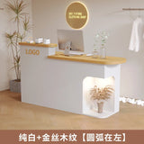 Modern Minimalist Reception Desks Clothing Store Beauty Shop Bar Counter Commercial Small Cash Register Counter Office Furniture