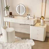 Modern Minimalist Vanity Tables Wooden Wooden Nordic Luxury Vanity Tables Cream Style Tavolo Trucco Bedrooms Furniture WZ50VT