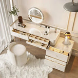 Modern Minimalist Vanity Tables Wooden Wooden Nordic Luxury Vanity Tables Cream Style Tavolo Trucco Bedrooms Furniture WZ50VT