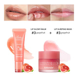 Moisturizing Lip Care Kit Lip Glowly Balm Sleeping Lip Mask Deep Hydrate Night Sleep Mask Reduce Lip Lines Remove Dead Skin