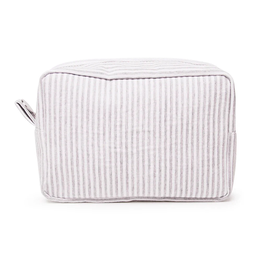 Monogrammed Embroidered Name Cosmetic Bag Personalized Makeup Case Bridesmaid Wedding Birthday Graduation Gift Travel Toiletry