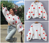 MosiMolly Cardigan Women Sweater Handmade Flower Sweater Cardigan Women Jumper Knitting Coats Outerwear 2021