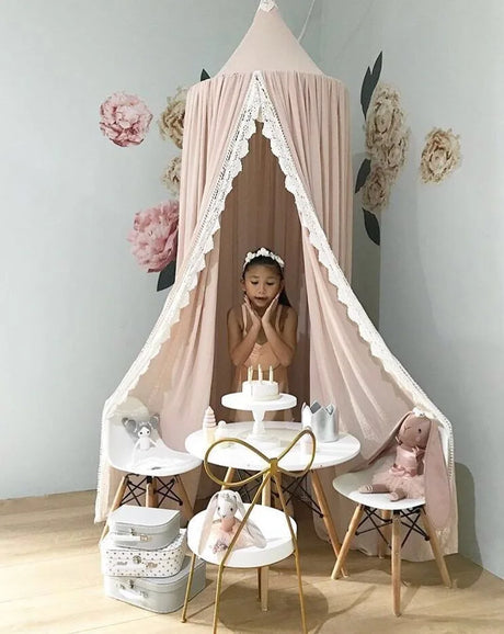 Mosquito Net Crib For Baby Lace Shading Bed Canopy Kids Hanging Dome Curtain Toddler Princess Play Tent Children Room Decoration