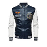 Moto Leather Jackets men Slim Fit PU  Coats High Quality And New Fashion Autumn Men's sheepskin Mustang Rider aviation jacket