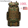 Mountaineering Bag 80L/100L Climb Bag Military Tactical Backpacks Large Backpack Outdoors Hiking Camping Travel Bags