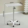 Movable Lifting Small Table with Pulley Small Sofa Bedside Table Standing Upright Laptop Office Desk