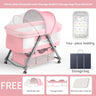 Movable crib foldable height adjustment stitching big bed baby cradle bed bb bed anti-spill milk portable